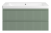 Тумба с раковиной Brevita Victory 105 подвесная зеленая 2 ящика