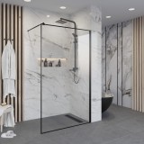 Душевая перегородка Niagara NG-687-10 BLACK (100x195) &mdash; 