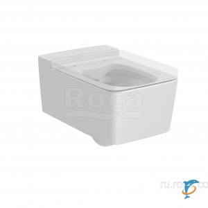 Чаша Roca Inspira Square подвесная 560, Rimless, жемчужный 346537630  (346537630)