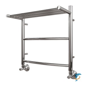 Полотенцесушитель водяной Point PN04155P П2 500x500 с полкой, хром (PN04155P)