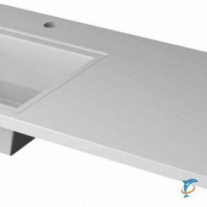 Раковина Stella Polar Мадлен 100x48 для установки над стиральной машиной, левая, цвет белый (SP-00000465)