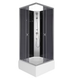 Душевая кабина Niagara Eco E90/26Q/TN/BK (90х90х195) средний поддон(30см) стекло тонированное &mdash; 
