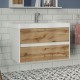 Тумба с раковиной Misty Адриана 90 подвесная с 2 ящиками  (П-Адр01090-0122Я+1WH501629)