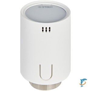 Умная термостатическая головка STOUT STE- 2070 Zigbee, STE-2070-703011  (STE-2070-703011)