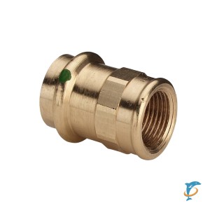 Переходник под пресс на внутреннюю резьбу Viega d22x3/4 бронза, модель 2212   (108465)