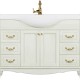 Тумба с раковиной ValenHouse Эллина 120 слоновая кость, фурнитура золото  (E120_ТСЗ+Классик 1200)
