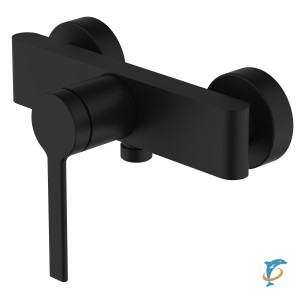 Смеситель для душа Azario VINCENTE с ручным душем, керамический картридж, без излива, чёрный (AZ-VRZ338326PA) (AZ-VRZ338326PA)