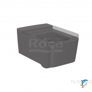 Чаша Roca Inspira Square подвесная 560, Rimless, оникс 346537640 (346537640)