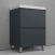 Тумба для комплекта напольная Style Line Манхэттен 60, графит 