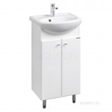 Тумба с раковиной Aquaton Мира Н 45 белая — 