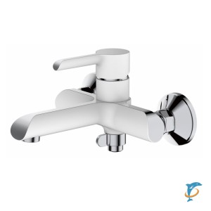 Смеситель для ванны HAIBA HB60805-8 латунь, белый/хром (HB60805-8)