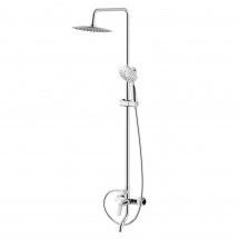 Смеситель Rossinka RS45-46 для ванны с регулируемой высотой штанги и лейкой &quot;Тропический дождь&quot; — 