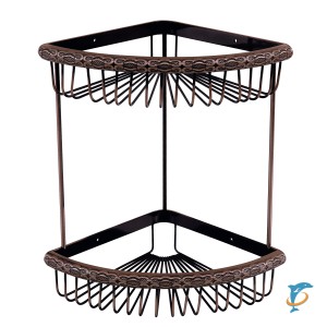 Полка угловая Lemark Jasmine LM6682ORB 2-ярусная  (LM6682ORB)