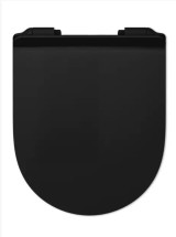 Крышка-сиденье для унитаза Кано микролифтом , чёрный  — 