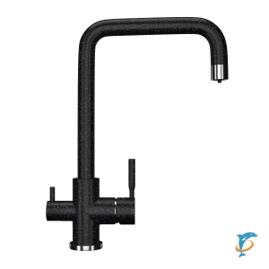 Смеситель для кухонной мойки Ulgran U-019 черный (U-019-308)