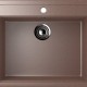 Односекционная мойка с отверстием под смеситель ULGRAN U-104 терракот  (U-104-307)