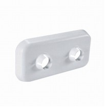 Розетки двойные декоративные LUXOR M 531 —  Розетка двойная декоративная (материал ABS), межосевое расстояние 40 мм для блоков M 87, 282, 341, 351