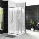 Душевой уголок BelBagno UNO-195-A-2-100-CH-CR  (UNO-195-A-2-100-CH-CR)