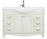 Тумба с раковиной ValenHouse Эллина 120 слоновая кость, фурнитура хром — 