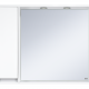 Зеркало со шкафом Misty Алиса 90 белый левый  (Э-Али04090-01Л)