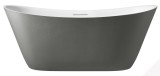 Ванна из искусственного камня AltroBagno Fiorina 090220 Cement Grey &amp; White — 