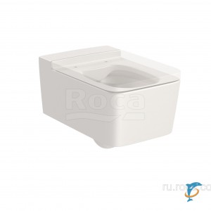 Чаша Roca Inspira Square подвесная 560, Rimless, бежевый 346537650  (346537650)