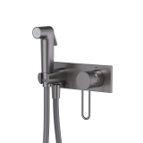 Гигиенический душ со смесителем Iddis Duna DUNGMV0i08, PVD графит матовый &mdash; Смеситель для душа с термостатом, Monet, IDDIS, MONSB00i75