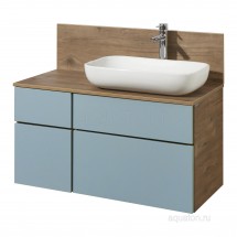 Тумба с раковиной Aquaton Мишель 100 дуб рустикальный, фьорд — 