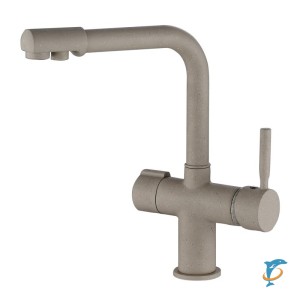 Смеситель для кухни HAIBA HB70088-9 с подключением фильтра, латунь, бежевый  (HB70088-9)