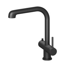 Смеситель для кухни с подключением фильтра и выдвижной лейкой Timo Saona 2346/03FL черный — 