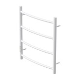 Полотенцесушитель электрический Point Афина PN04756W П4 500x600 диммер слева, белый &mdash; 