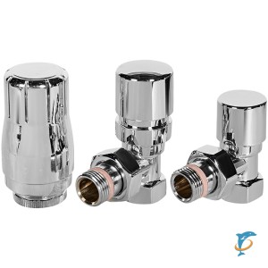 Комплект клапанов термостатических STOUT Design хром, угловой 1/2, SVTDK-0002-000015C  (SVTDK-0002-000015C)