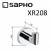 Крючок одинарный , для халатов Sapho X-Round XR208 , хром