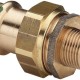 Разъёмное соединение d22x1''с переходом на наружную резьбу под пресс Viega с плоским уплотнением, бронза, модель 2265   (148492)