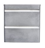 Тумба для комплекта Атлантика 70 Люкс PLUS подвесная бетон темный — 