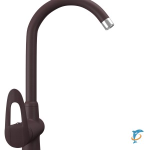 Смеситель для кухонной мойки Ulgran Quartz UQ-006 трюфель  (UQ-006-06)