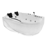 Ванна акриловая Loranto 1200х1700х650 с гидромассажем, левосторонняя, для двух персон (CS-806NL) — 