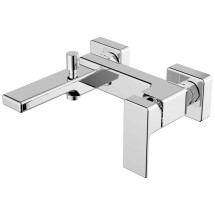 Смеситель для ванны и душа Azario BLAKE с ручным душем, керамический картридж, хром (AZ-VBT238205C) — 