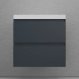 Тумба для комплекта подвесная Style Line Манхэттен 60 , графит — Тумба для комплекта Style Line Берлин 90 напольная, Умывальник Барселона 90 левый