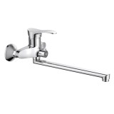 Смеситель для ванны HAIBA HB2201 длинный излив, латунь, хром — 