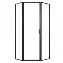 Душевое ограждение AZARIO RICHMOND 900х900х2000 без поддона, чёрный профиль  — 