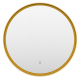 Зеркало Brevita Pluto 60 круглое сенсор на зеркале, золото  (PLU-Nim6-060-gold)