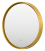 Зеркало Brevita Pluto 60 круглое сенсор на зеркале, золото