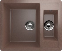 Двухсекционная реверсивная мойка ULGRAN U-106 терракот — 