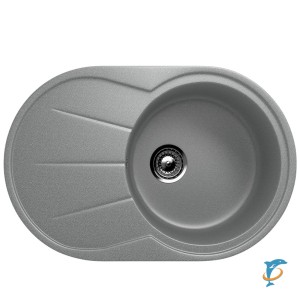 Односекционная реверсивная мойка ULGRAN U-503 темно-серый  (U-503-309)