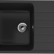 Односекционная реверсивная мойка ULGRAN U-400 ультра-черный  (U-400-344)