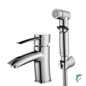 Смеситель Lemark Atlantiss LM3216C для раковины с гигиеническим душем  (LM3216C)