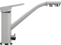 Смеситель для кухонной мойки Ulgran U-010 молочный — 