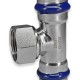 Тройник для нержавеющей трубы Millennium 22х1/2"х22 ВР  (TPNF2212)