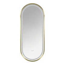 Зеркало с подсветкой Azario Блейк 1200х500х50 АZ-LED011625, золотой матовый &mdash; 